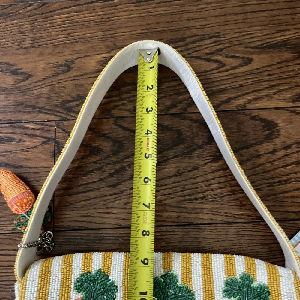 New Release Handcrafted in India Carrot Spring Vegetable Beaded Bag Viral TikTok